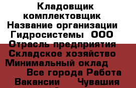 Кладовщик-комплектовщик › Название организации ­ Гидросистемы, ООО › Отрасль предприятия ­ Складское хозяйство › Минимальный оклад ­ 25 000 - Все города Работа » Вакансии   . Чувашия респ.,Алатырь г.